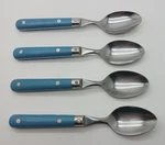 Interpur INR33 Korea Blue Plastic Handle Stainless Set 4 Teaspoons Free Ship!. Fixed Price $20.00.