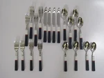 Nautica Flatware NAF1 18/8 Colorblock Silverware Coastal Navy Red 20 Pcs. Fixed Price $44.99.