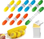 18 Pcs Stainless Steel Corn Cob Holders With Silicone Handle & Multicolor. Fixed Price $14.70.