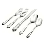 Oneida Dover 45 Piece Stainless Steel Fine Flatware Set, Service For 8, Silver. Fixed Price $334.99.