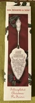 Wm. Rogers & Son Silverplated Merry Christmas Pie Cake Server 11" Nib. Fixed Price $20.00.