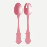 Sabre Paris Honorine Salad Serving Set, 2-PIECE Acrylic Servers, Pink, 10-INCH. Fixed Price $48.00.