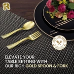 Mini Forks And Spoons 100 Pcs Combo Gold 4 Inch Dessert Cutlery Tasting. Fixed Price $18.98.