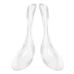 Vosarea 2PCS Clear Glass Spoons Asian Soup Foods Chinese .... Fixed Price $21.07.