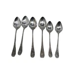 Vintage Epic Stainless Flatware 4 Serving & 2 Dinner Spoons Lot Of 6 EPS18. Fixed Price $16.41.