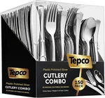 150 Plastic Silverware Set - Disposable Flatware Cutlery Forks,. Fixed Price $22.88.