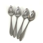 Interpur INR5 Stainless Burnished Handle Beaded Edge Teaspoons Japan 6 1/4". Fixed Price $16.00.