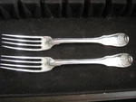 Maison Auger Freres A*f Georges & Emile C. 1900-15 Silver 950 Sevigne, 2 Forks. Fixed Price $649.99.