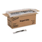 Dixie Individually Wrapped Heavyweight Utensils, Teaspoon, Black, 1000/CARTON. Fixed Price $83.14.