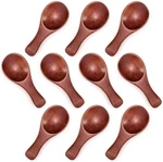 Hansgo 10PCS Small Wooden 3.25 Inch Teaspoons, Cute Dark Brown. Fixed Price $15.93.
