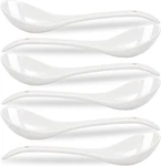 Porcelain Mini Ladles, 9 Inch Large Soup Spoons, 6 Pieces Premium White F. Fixed Price $31.99.