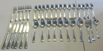 The Cellar CLF20 Stainless 36 Piece Set - Knives, Forks, Spoons, Made Japan. Fixed Price $25.00.