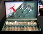 Antique Oneida Community Morning Star W Original Box Silverplate 54 Pc Set +11. Fixed Price $429.95.