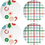 Set Of 4 Kate Spade Lenox Cookie Time Christmas 9 Inch Plates New Box. Fixed Price $24.00.