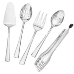 Kingstone 5 Piece Serving Utensils Set, 18/10 Stainless Steel Utensil.... Fixed Price $37.09.
