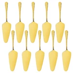 Stainless Steel Cake Server Pack Of 10 Hammered Pie Holder Transfer Triangula.... Fixed Price $23.43.