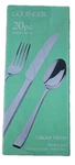 Godinger 20 Pc Stainless Steel Cutlery Set Glacier Mirror New Service For 4. Fixed Price $25.99.