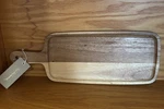 Nwt Bloomingville 12 Long Acacia Wood Serving/cheese Board W/handle Wash. Fixed Price $22.95.
