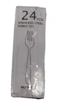 Mutnitt 24 Piece Dinner Forks Set Food Grade Stainless Steel 8" Polished. Fixed Price $17.99.