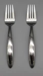 Set Of Two - Oneida Stainless Glissade Serving Forks New. Fixed Price $9.99.