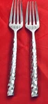Ten 10 Strawberry Street Hammered Forged 2 Dinner Forks Modern Hvy Wt Stainless. Fixed Price $19.95.