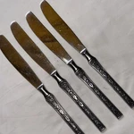 4 Dinner Knives Towle Scc Tws 131 Stainless Japan Beaded Flatware. Fixed Price $19.95.