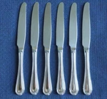 New Oneida Countess Glossy Set Of 6 Dinner Knives Stainless Flatware. Fixed Price $18.95.