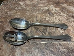 Set Of 2 Reed & Barton 1800 Luxury 18/8 Stainless Steel Serving Spoons 8-3/4". Fixed Price $32.99.