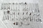 Imperial International Stainless Flatware 'IMI4' Floral 47 Pcs Most New. Fixed Price $49.95.