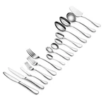 Artaste 56457 Rain 18/10 Stainless Steel 103-PIECE Flatware Set, Service For 12. Fixed Price $279.39.