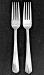 Hampton Silversmiths Central Set Of 2 Dinner Forks 8 1/4" Stainless Flatware. Fixed Price $18.88.