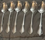 Oneida Deluxe Chateau Stainless Steel Soup Spoons Set Of 6. Fixed Price $26.99.