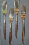 Rose Stainless Dinner Fork Set Of 4 Oneidacraft Free Shipping. Fixed Price $23.00.