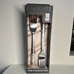 Farberware Metropolitan 10 Stainless Steel Dinner Forks Dishwasher Safe Silver. Fixed Price $27.00.