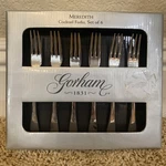 Gorham 1831 Cocktail Forks Set Of 6 Stainless Steel Flatware Meredith Pattern. Fixed Price $13.13.