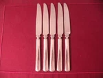 Set Of 5 Martha Stewart Stainless Empire Dinner Knives Knife 9 1/4". Fixed Price $47.39.