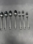 7 Pc Hampton Silversmiths HSV58 Stainless Silverware Satin Glossy Spoons Forks. Fixed Price $49.95.