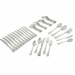 Lenox French Perle 65 Pc Flatware Set Service For 12 Stainless 18/10 Beading New. Fixed Price $137.00.