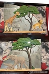 Martha Carey The Herd - At Sunset & On Safari Very Rare Mirrors 3D. Fixed Price $570.00.