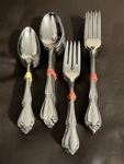 Oneidacraft Deluxe Stainless Steel Vintage Chateau 68 Pieces Fork Knife Spoon. Fixed Price $149.00.