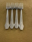 (4) Salad Forks Gorham Calais Stainless 18/8 Flatware Japan Glossy. Fixed Price $97.75.