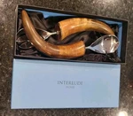 Natural Horn Salad Server Set- Interlude Home-original Box. Fixed Price $40.00.