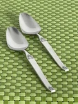 Cosmos CSM27 Stainless Teaspoons Black Accent Mcm Japan Flatware B62G. Fixed Price $12.95.