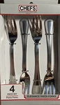 Chefs Elegance Retired S/4 Pasta Forks Heavyweight 18/8 Stainless STEEL#31419NIB. Fixed Price $19.99.
