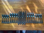 40 Pc Set Reed & Barton Camelot Gloss Stainless Vg+ Exc Used Pre Owned. Fixed Price $34.00.
