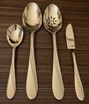 $53 Oneida Satin Normandy 4 Pc Serving Set Types Spoons Butter Knife Newinbox!. Fixed Price $29.78.