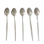 Ekco EKS36 Iced Teaspoons Set Of 5 Stainless Glossy. Fixed Price $8.90.