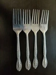 National Stainless NST9 Salad Lot 4 Forks - 6 3/8". Fixed Price $12.00.