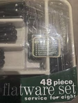 Prescott Forge Stainless Green Handles Flatware 48 Pieces & Tray/service Nib. Fixed Price $30.00.