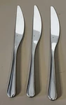 Gourmet Settings Windermere Stainless 3 Dinner Knives, Matte Flatware,, 9.25". Fixed Price $12.00.